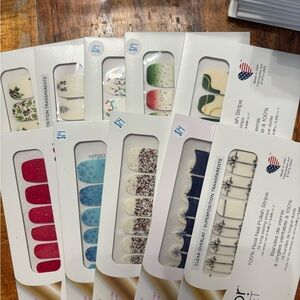 Colorful Nail Polish Strips Set